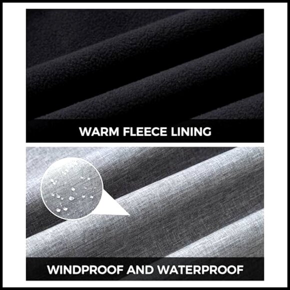 Plus Size Fleece Lined Softshell Jacket Windproof Waterproof Hooded Activewear - Picture 4 of 7